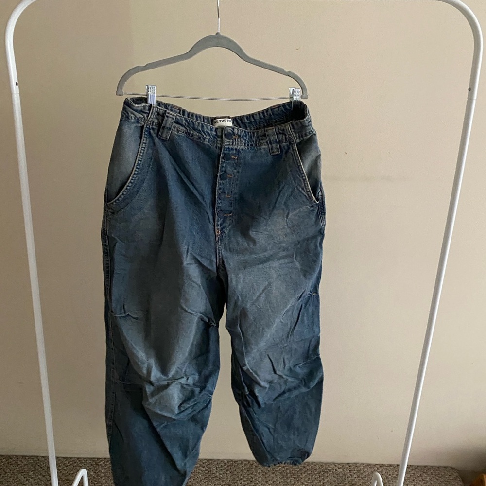 Adjustable free people baggy Jeans